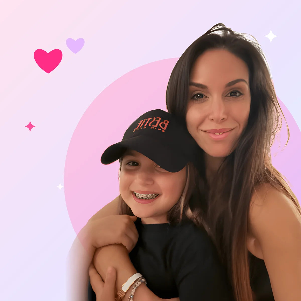 Bestie Skin Club founder with her daughter