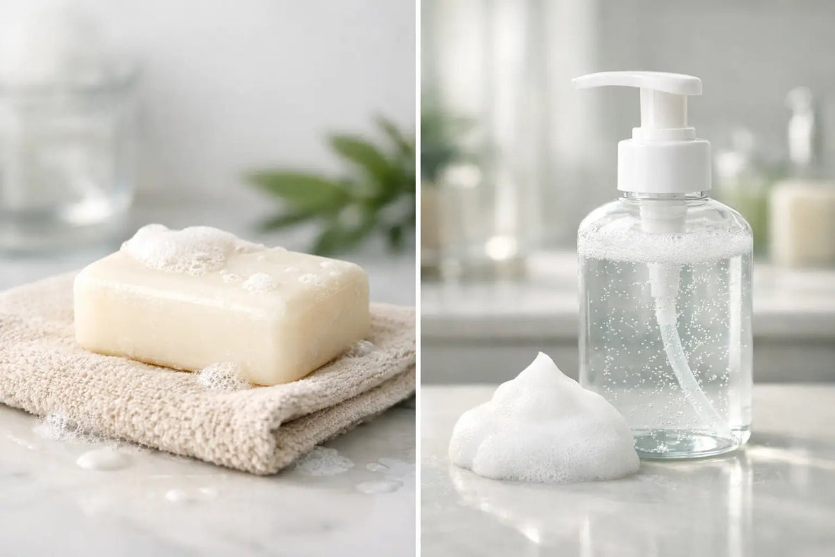 Bar Soap Versus Face Wash for Growing Skin - Bestie Skin Club