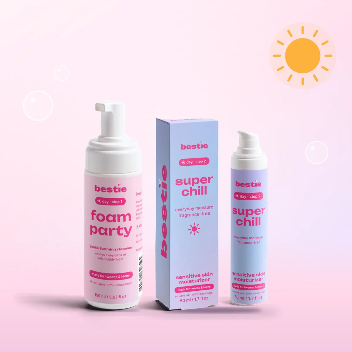 Foam Party and Super Chill: the day routine